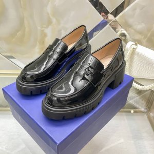 橙子出厂价 STUART WEITZMAN 2024顶级专柜 官网上新 独家首发 SW漆皮厚底乐福鞋 休闲鞋 增高皮鞋 Sw美鞋 小红书初夏登录 明星同款 简约
