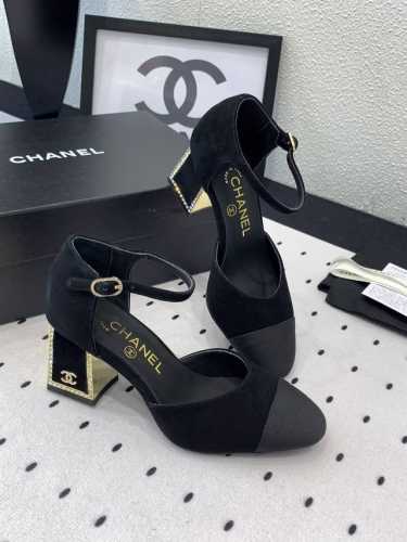 Chanel新款玛丽珍凉鞋 顶级版本 拥有香家特色优雅名媛气质 原版进口羊京鞋面 内里脚进口羊皮 意大利真皮大底 Size:35-39 40 41定做不退换