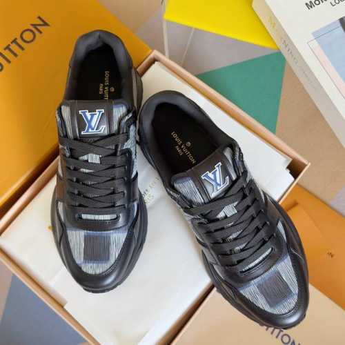 顶级版本：男款 LV 路易威登 驴牌L家 经典Run Away系列 休闲 运动鞋 老爹鞋 原版购入开发 做货 本款 Run Away 运动鞋融汇品牌经典 Mon