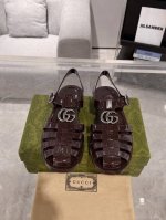 情侣款Gucci 25Ss 春夏最新款 双G果冻凉鞋 专柜购买原版 正品一比一开发 所有细节 材料 全部跟你在专柜买到的都一样 欢迎细节对比 码数:37 44