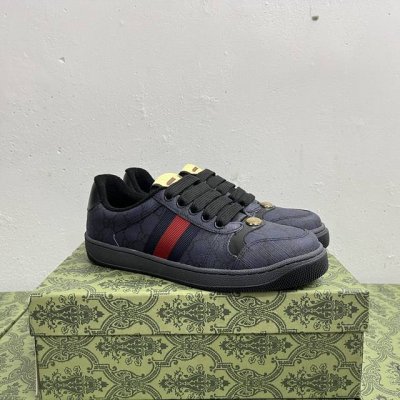 橙子出厂价p 跑量主推款 Gucci 古驰小脏鞋系列 经典原型复古百搭做旧老爹板鞋 复古学院风 怀旧版 原装意大利进口 全套包装 广东代工出品 原档原标原盒 随