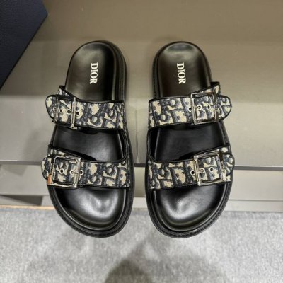 码数38-45 dior迪奥 最新款H-Town 系列 Oblique 厚底 拖鞋 凉鞋 原版购入开发 做货 这款 Dior H-Town 凉鞋致敬运动风格经典