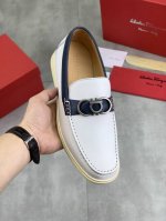 工厂p价p 实价 水染牛里 Salvatore Ferragamo 菲拉格慕 男士最新款休闲商务皮鞋 同步上市 面料采用专用进口原版荔枝纹小牛皮 内里采用进口水