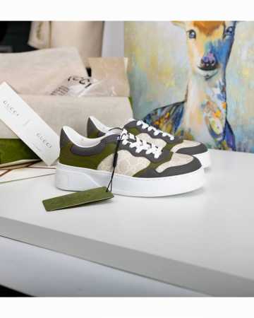 Gucci~~全新升级版，原版原色，配海外代购航空包装 Gg情侣款厚底鞋 饼干鞋 小白鞋 运动鞋 平板鞋 走秀款：明星 网红 小红书等必定种草打call 原版定 - 点击图像关闭