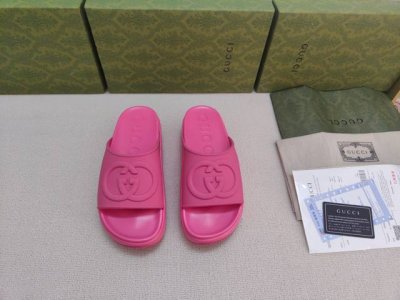 出厂价 Gucci专柜2024专柜 新款限定 顶级专柜 12色发售 古驰冰激凌厚底拖鞋 官网同步 夏季新穿搭 小红书推荐 原版开模 代购版本 高端无臭材质 隐形