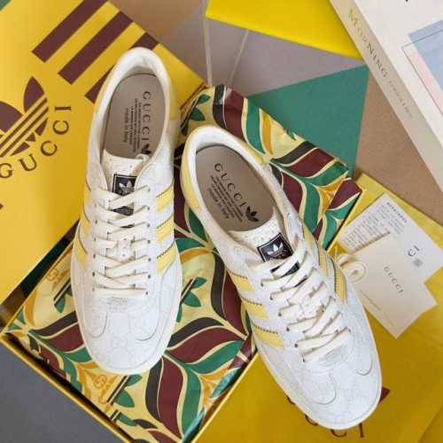 顶级版本：情侣款 Adidas X Gucci联名款Gazelle运动鞋 情侣款休闲板鞋 原版购入开发 做货 阿迪达斯X古驰世纪联名爆款 融汇两个品牌丰富且历史