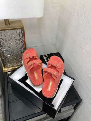 出厂价 顶级 品质2024K毛毛魔术贴凉拖鞋 SIZE：35-41 41定做不退换 原版包装配套