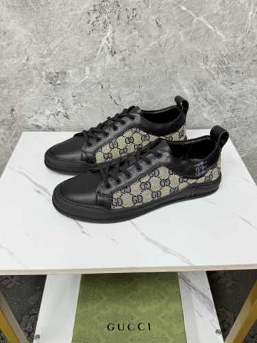 Gucci-古奇 奢牌运动休闲鞋，进口原版材质，羊皮内里 高档舒适，原版大底轻盈耐磨！纯手工制作，细节决定品质！38-44 45定做不退换 X2
