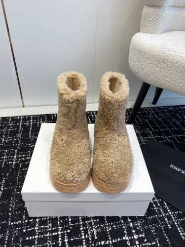 两个高度 低筒 高筒 SMFK Snow Angels SMFK SMFK 新品 SMFK毛毛靴 国潮出品 SMFK 柔软毛靴 一级卷毛绒面 升级更 柔软 时尚