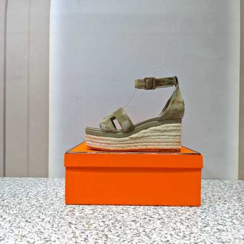顶级Hermes 爱马仕麻绳底H凉鞋新款配色Oran凉鞋经典系列 独家原版开模，时尚又百搭 超级舒服 每个细节都做到极致 原版手掌纹 swift小牛皮 羊反绒，