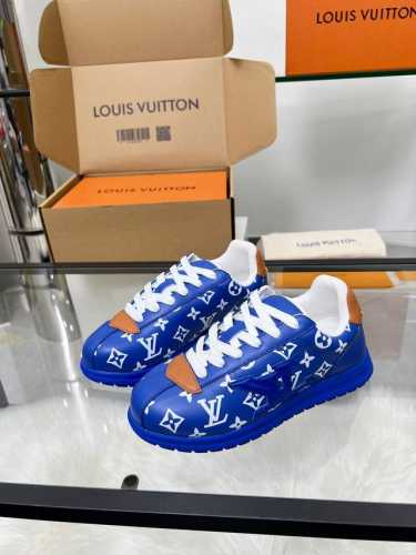 2025夏季Lv路易威登新款以出货，鞋面头成牛皮，橡胶大底， 7个色，配全套包装加飞机盒，35--46 厂价
