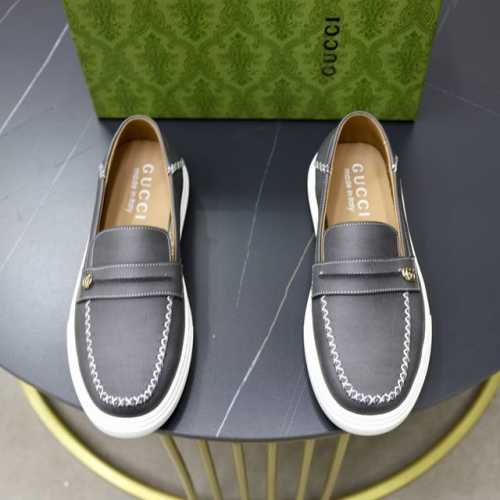 出厂价: 品牌：古奇gucci 尺码：38-44 45可定制 等级： 专柜经典款 材料： 原版软特殊皮料鞋面 舒适羊皮内里 橡胶柔软轻便大底 款式类别：商务休闲