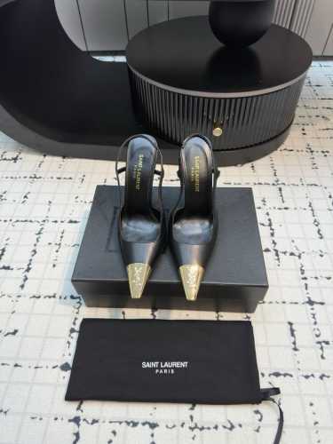 直销 Laurent 2025春夏新款Ysl 小金头高跟鞋 上脚特别稳，超跟脚，放心入！鞋跟是重新开模定制的，独家的鞋跟，高度与正品一致区别各种不对版！高级的性