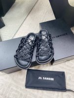 出厂 Jilsande*25S春夏新款 渔网编织镂空单鞋非常新颖的设计，让人眼前一亮！夏日氛围感渲染十足！鞋面采用超级软且坚韧的牛皮编织而成，采用镂空织网鱼网的