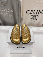 高版本出厂 Jil Sander 吉尔桑达 25Ss最新编织皮网沙滩平底拖鞋 Jennie演唱会穿着用款 订购火爆超级Jue闭眼入都是不会后悔 搭配还是可咸可甜