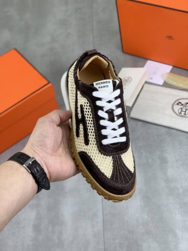 工厂p价pp 实价 顶级版本 原单 Hermes爱马仕男款 Drift Sneaker 夏季新款休闲运动鞋 原版购入开发 做货 H家男士经典系列 科技透气面料搭