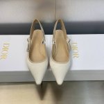 工厂价 J'ADIOR织带后空凉鞋 迪奥 Dior 2024 春夏最新色真丝立体刺绣高定系列女鞋 CD字母logo高跟蝴蝶结拼色方头凉鞋 市场顶级高端版本 材质