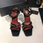 橙子出厂价p saint Laurent 圣罗兰 Ysl字母跟 细带方头高跟凉鞋 无论是派对还是通勤 一双合适的鞋子总能让你光彩照人 今天就向大家安利这款绝美高