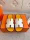 情侣 Hermes 爱马仕H家Izmir系列 经典H 情侣款凉拖鞋 顶级品质 鞋面：进口头层牛皮 手掌纹牛皮 牛皮内里 进口真皮大底 Size：35-45全套包