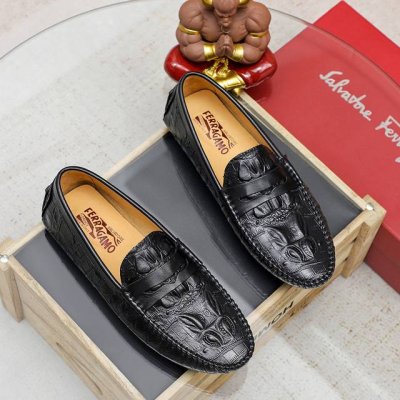 工厂P价 Ferragamo 菲拉格慕 爆款时尚休闲套脚鞋官网专柜1:1制作，原版开模好质量看得见，进口高端头层小牛皮，奢华猪皮内里纹路很清优质防水防滑耐磨大底
