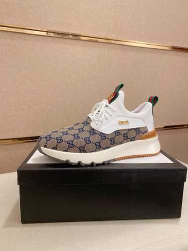 调工厂P价 男装男鞋 运动原单 古奇Gucci 官网最新款休闲时尚男鞋，爆款版型简洁大气，潮男专属.独有的官网最新品牌元素元素古奇原版装饰，时尚又大方，面料原版