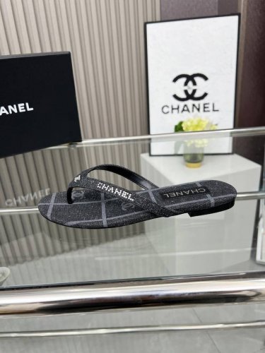 工厂p价 女装女鞋 运动原单 Chanel 香奈儿 25S 平底夹脚人字拖鞋升级版 码数36-44 41-44定做不退换