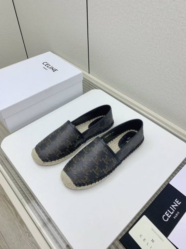 出厂 高版本 Celin* 思琳字母渔夫鞋系列 夏新款爆款渔夫鞋 简约大气时髦 耐看不过时 是时尚圈永不退潮的经典所在 复古的渔夫鞋～ 鞋面：原版手工编织面 特