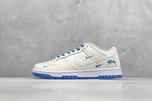 400 現貨 终端放店 Xc版 Nk Sb Dunk Low 斯图西系列-织布炫彩白勾 周年高端定制 低帮休闲板鞋 #定制鞋盒 大厂纯原品质出货 超高清洁度 皮