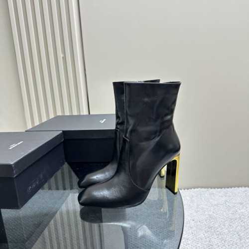 新款]YSL 圣罗兰 女士AUTEUIL镜面皮革短靴 SaintLaurent巴黎1周中国23秋Auteuil奢华漆皮踝靴 SAINTLAURENT这款“Aut