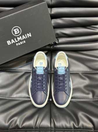 Balmai* 新款男士运动休闲鞋，时尚潮流，内里Y羊皮上脚非常舒适，极致柔软细腻，搭配巴尔曼专属鸡眼五金扣，Tpu大底，流线形男鞋！高档精品别错过！ Size - 点击图像关闭