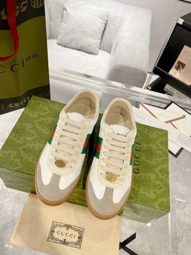 男40Gucci 23ss经典款德训鞋 情侣款 原版一比一完美出货舒适度挺高 春夏超爱 原版定牛制皮 牛反绒 定染原正版确料皮颜色 码数:35-44