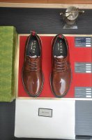 出厂价P 意大利顶级奢侈男鞋巨头 Gucci 古奇 全牛皮内里 新款报到原汁原味的欧式风格 赏心悦目为了让鞋子更加耐用不变形制作继续沿用传统做法 但仍然不乏创新
