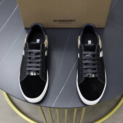 牛里 Burberry巴宝莉 经典低帮滑板套脚鞋｜进口牛皮搭配经典格纹布料｜舒适透气内里｜原版大底｜做工精细穿着舒适 Size：38-44 45定做