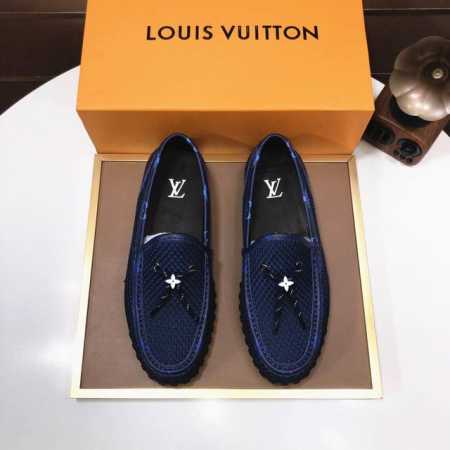 工厂批 Louis Vuitton 原单 新款lv路易威登 * 顶级版本 Lv经典豆豆鞋！选用进口原版单牛皮 原版真皮边条拼接耐磨橡胶大底！高品质精品！码数38 - 点击图像关闭