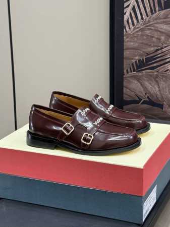 顶级品质 Marni Ss25 New Arrival～ 玛尼2025春夏新品乐福鞋，手工粗线绣Marni字样，精致可爱 开边珠牛皮，质感超好，好洋气的款式 S - 点击图像关闭