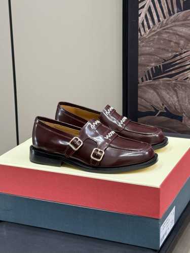顶级品质 Marni Ss25 New Arrival～ 玛尼2025春夏新品乐福鞋，手工粗线绣Marni字样，精致可爱 开边珠牛皮，质感超好，好洋气的款式 S