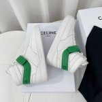 Celine赛琳~~全新升级版情侣款小白鞋系列；低帮 中帮 高帮运动鞋，魔术贴板鞋，休闲鞋 充满街头感的一双鞋子，拼色设计非常赞，这款鞋有它自己独特的设计，皮革