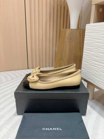 单鞋 - 24Ss新款chane*小香链条蝴蝶结单鞋平底 粗跟 一款充满香家气息的神鞋，今年爆火的蝴蝶结装饰搭配经典穿皮链条元素，高级的淑女气质 鞋子千千万，对 - 点击图像关闭