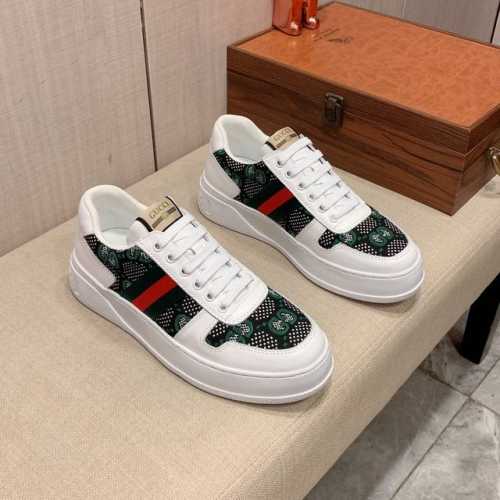 新款 厂价 古奇gucci* 最新爆款休闲鞋，顶端品牌奢侈～代购，顶级～质量。鞋面選用进口透气牛皮搭配材质透气羊皮垫脚 精细做工。原版个性时尚柔软橡膠耐磨防滑大