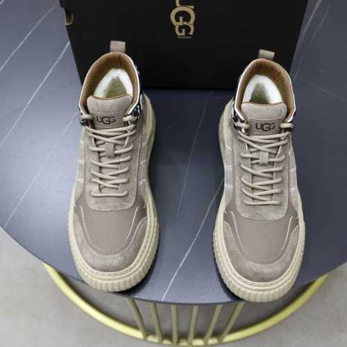 澳洲进口加厚羊毛 品牌：UGG正品代购 尺码：39 44 等级： 官网1:1 材料： 头层真皮防水防冻鞋面 真毛内里 原版防滑 柔软 耐磨大底 款式类别：男士休