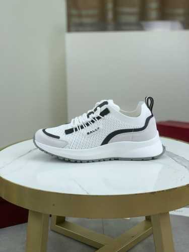 工厂价 顶级版本 原单 Bally 巴利秋季新款休闲飞织运动鞋 原版购入开发 做货 巴利家男士经典系列 科技透气面料搭配牛皮 休闲运动鞋 休闲之履运动老爹鞋结合