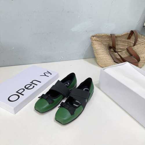 高品质出厂 ！小众潮牌韩国小众品牌！OPEN YY25春夏春夏走秀款方头芭蕾舞鞋！ 第一眼看到这个鞋子就爱上了，带点复古味随意搭配都好看！各大网红博主都在穿它，