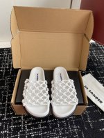东莞代购级 盒包装 jil Sander 吉尔桑达 25新款渔网编织绳结镂空拖鞋 非常新颖的设计 让人眼前一亮 夏日氛围感渲染十足 鞋面采用超级软且坚韧的皮革编