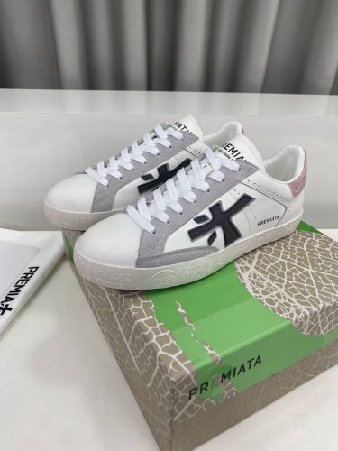 冲量价: premiata 普瑞米亚达 时尚 运动 休闲 慢跑 情侣鞋 普瑞米亚达意大利名品百年历史 所有工艺全手工打造 米 字一样的Logo简称米字鞋 完美的