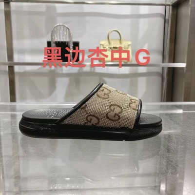 gucci］ Size：40-46 2025古奇男士新款夏季新款男款一脚蹬凉拖鞋 该单品的灵感源自意大利海岸的夏季精神和海滩俱乐部，是 Gucci Lido 的