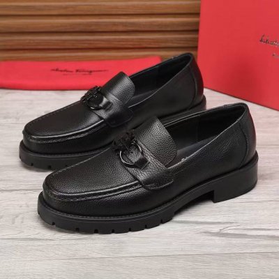 工厂p价 菲拉格幕 Ferragamo 新款男士休闲套脚鞋官网原版1:1开模，原单品质做工精细，高端奢华鞋面采用进口意大利头层牛皮奢华水染皮内里橡胶耐磨防滑大底