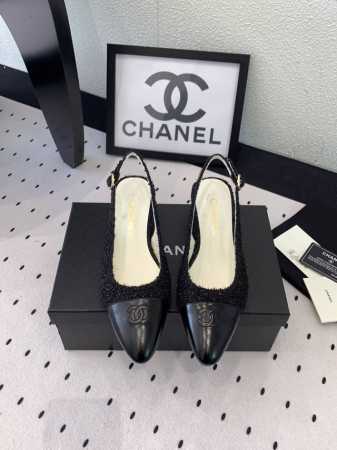 Chanel新款春夏凉鞋 高版本出货 延续小香经典款 舒适百搭显腿型 原版进口毛呢羊皮鞋面 羊皮内里 意大利真皮大底 Size: 35-39 40 41订做 - 点击图像关闭