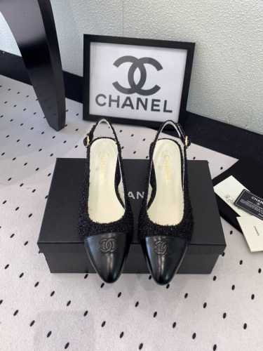 Chanel新款春夏凉鞋 高版本出货 延续小香经典款 舒适百搭显腿型 原版进口毛呢羊皮鞋面 羊皮内里 意大利真皮大底 Size: 35-39 40 41订做