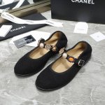 布面 皮面 顶级版本 Chanel 香奈儿 秋冬新款手工复古金币玛丽珍单鞋 材料面料：牛皮 布 内里：羊皮 大底：原版真皮大底 跟高：1.5Cm 码数：35-4