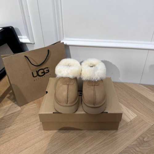 ugg塔茨特 UGG 星拖懒人鞋浅口便鞋厚底增高显瘦一脚蹬穿脱方便 香港代购一脚蹬休闲毛毛鞋短筒短靴 尺码：35-40